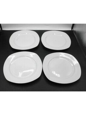 Quad by Tabletops Unlimited 8-1/8 Inch Salad Plates Set of 4 Pattern: TAUQUAD